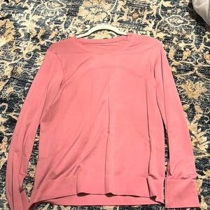 swiftly tech long sleeve 2.0, pink, size 6, lululemon